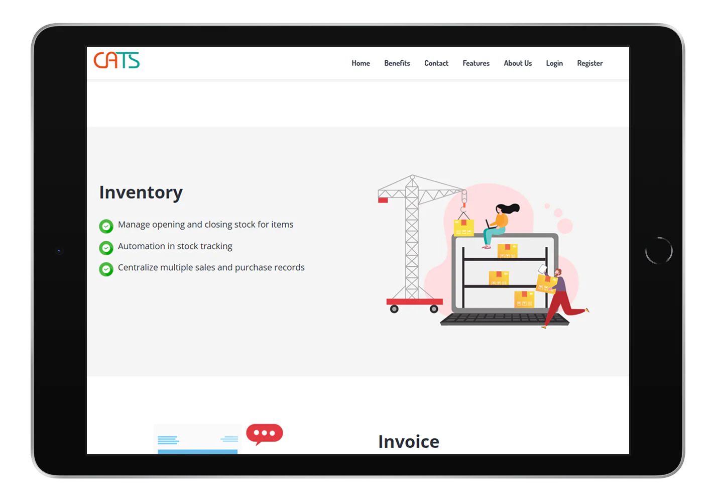 CatsBill inventory and product features