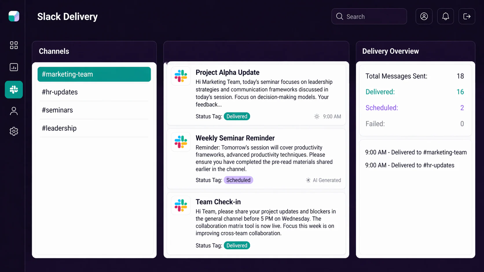 Email and POV generator UI