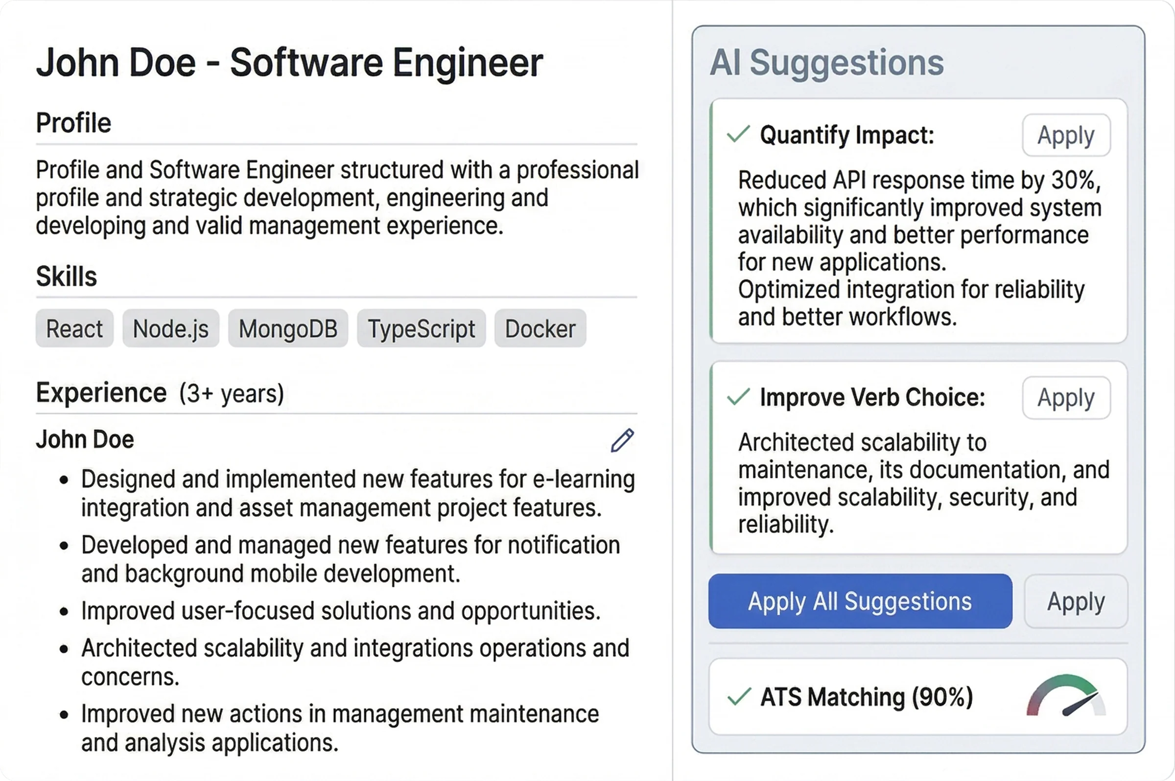 ResumeCraft AI Editor