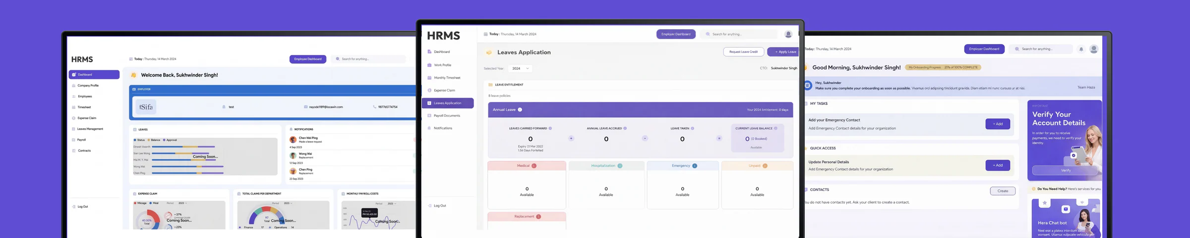 Enterprise HRMS product showcase