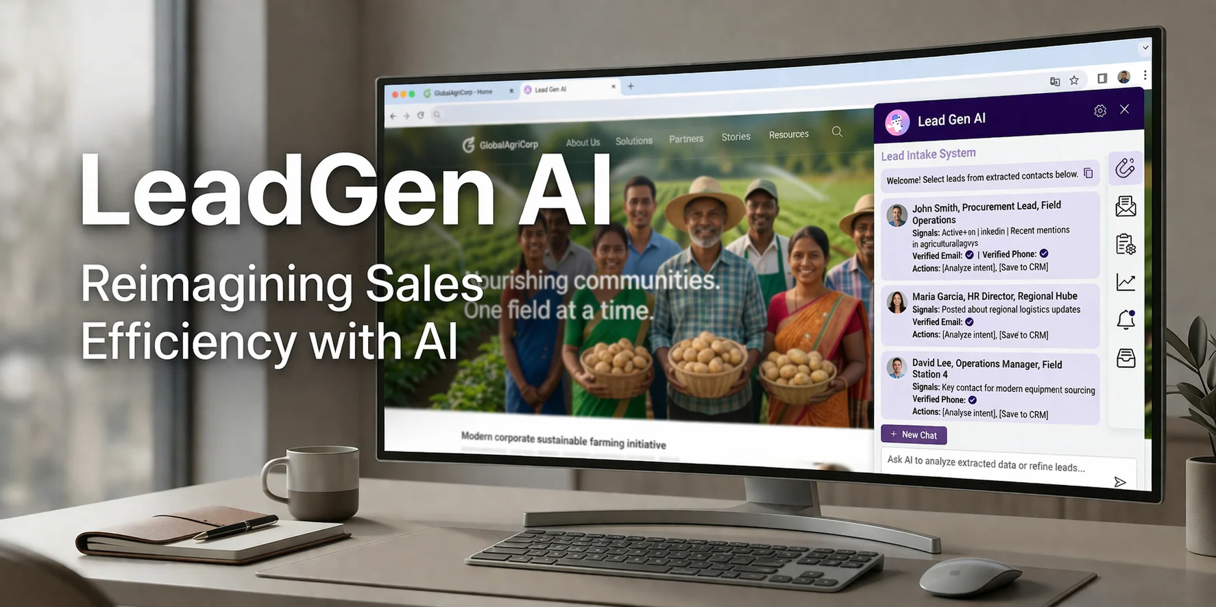 LeadGen AI — hero screenshot