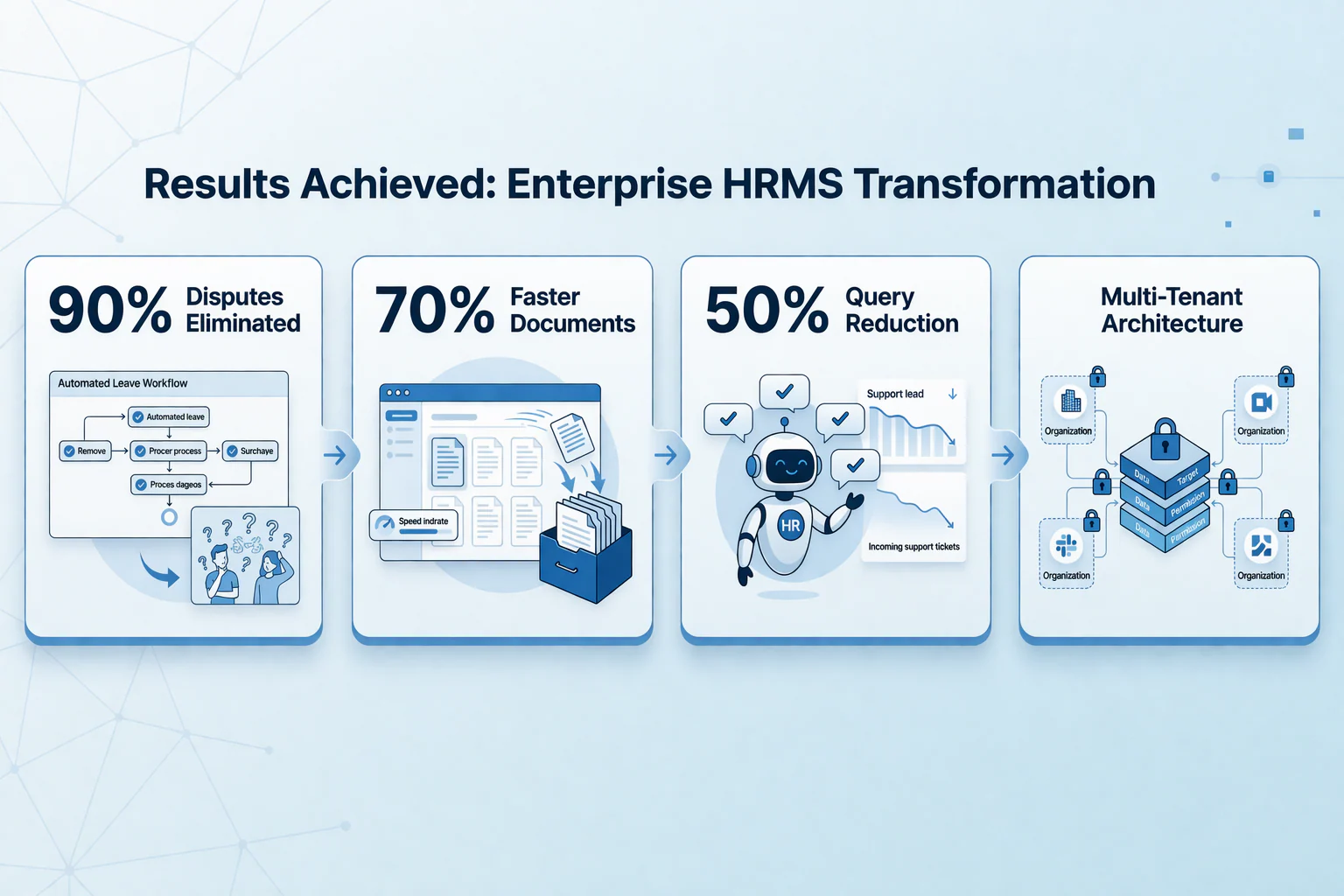 Enterprise HRMS results dashboard